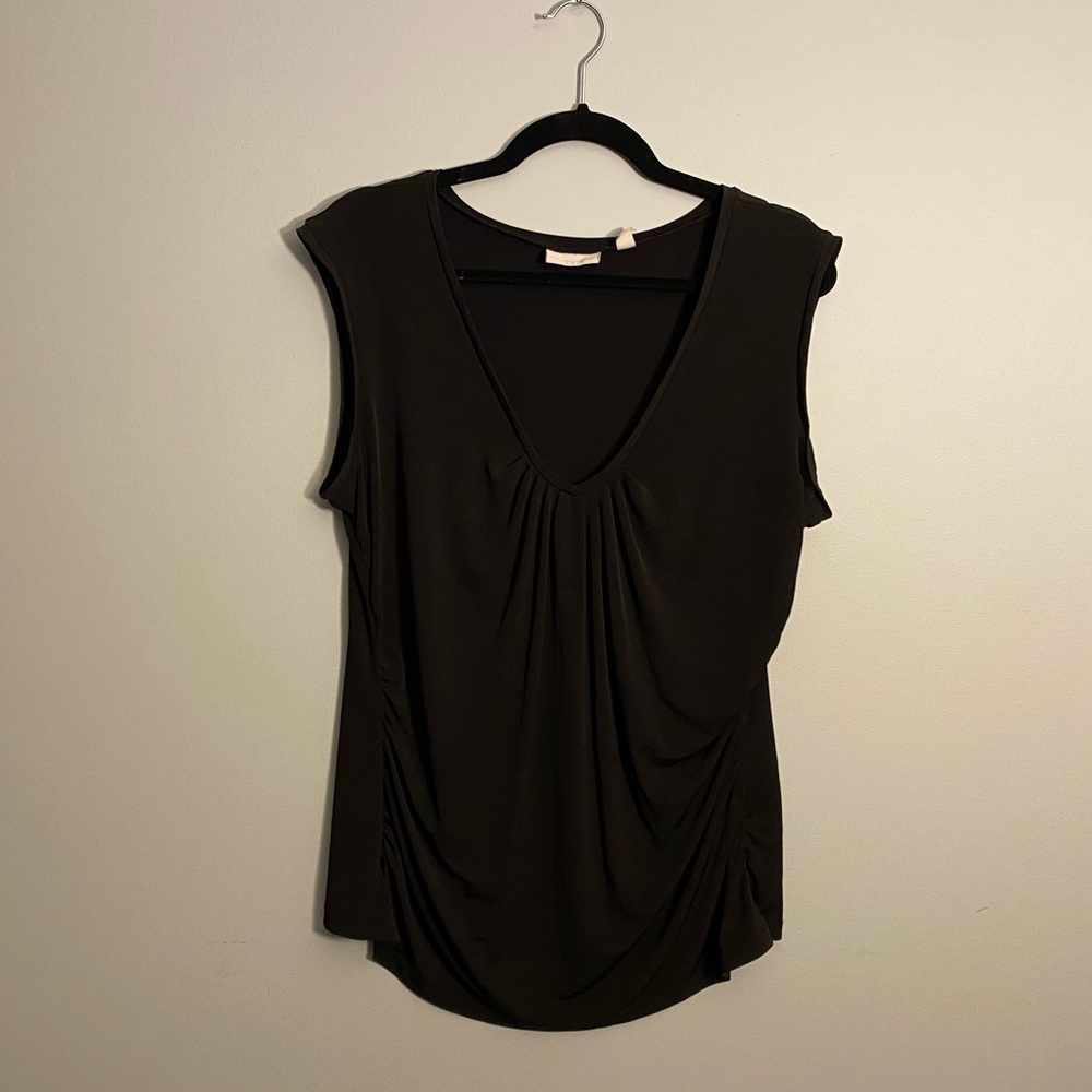 NY & Co ruched black top